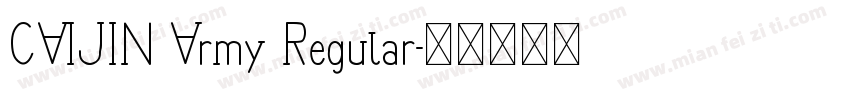 CAIJIN Army Regular字体转换